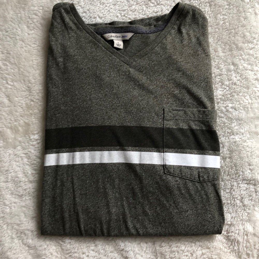 2 for $15 Calvin Klein Jeans Men’s Striped T-shirt